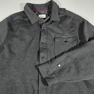 Civil‎ Society Bennett Knit Shirt Jacket, Color Dark Heather Gray, Size XLarge
